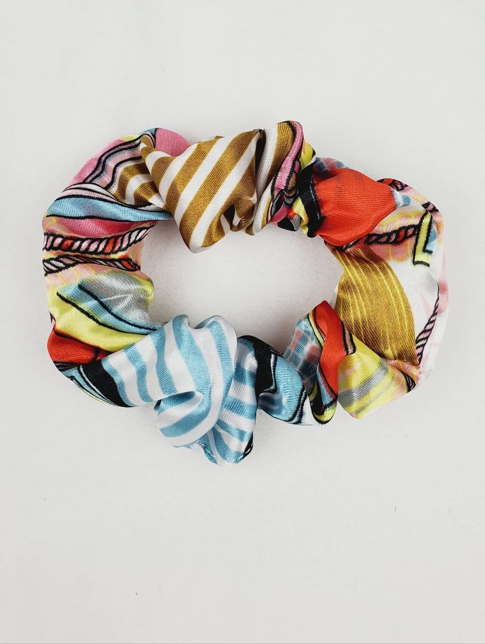4 FOR $15  💕  Satin Multi Color  Scrunchie Hair Accessories